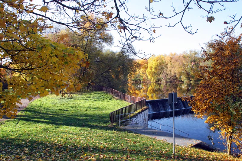 Blick auf das paradies von der Jenaer Paradiesbrücke Paradiesbrücke