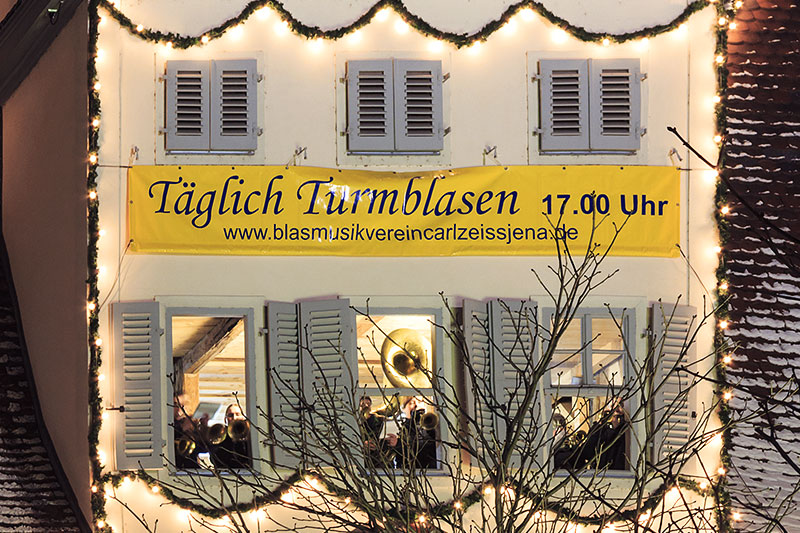 Turmbläser im Rathausturm Turmbläser