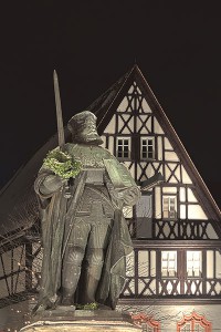 Hanfried auf dem weihnachtsmarkt in Jena Hanfried auf dem Markt