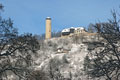 Winterlicher Hausberg mit Fuchsturm