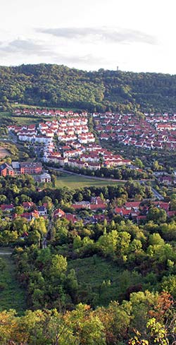 Blick auf die Fuchslöcher