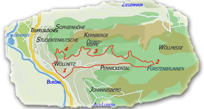 Die Wanderroute