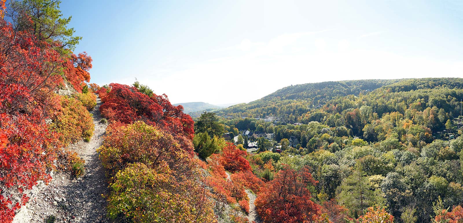 Herbstliche Sonnenberge in Jena